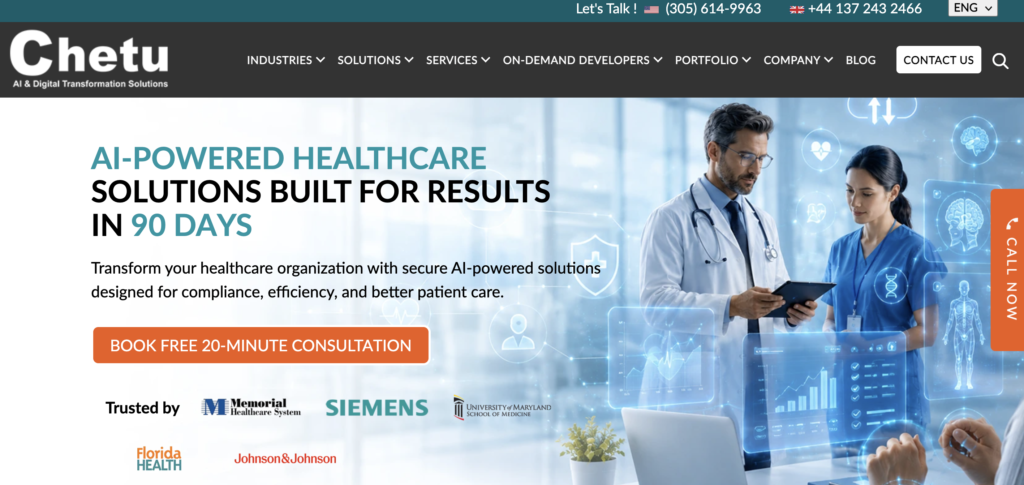 Chetu — EHR/EMR Development and Legacy Migration at High Volume