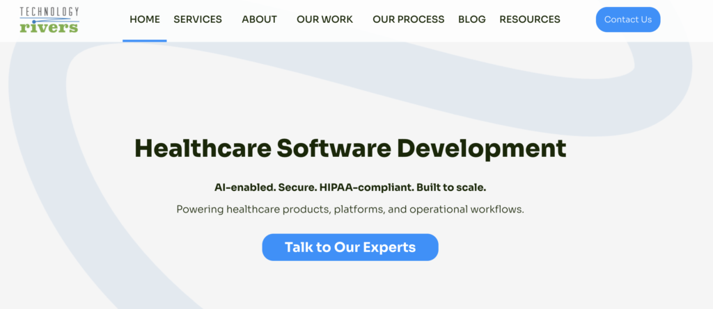 Technology Rivers — HIPAA-Compliant RPM and Telemedicine AI for US Startups
