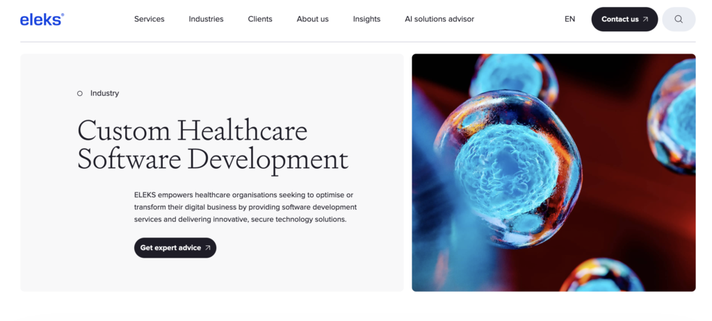 ELEKS — Data-Driven Healthcare AI and EHR Analytics for Enterprise Clinical Systems